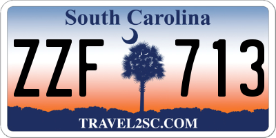 SC license plate ZZF713