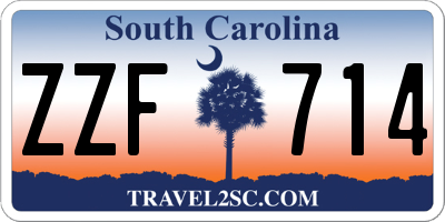 SC license plate ZZF714