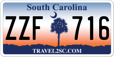 SC license plate ZZF716