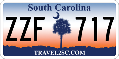 SC license plate ZZF717