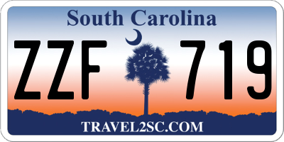 SC license plate ZZF719