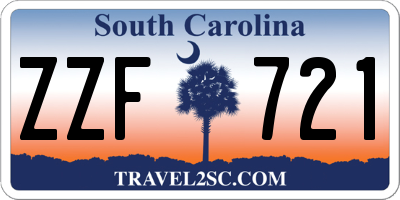 SC license plate ZZF721