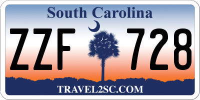 SC license plate ZZF728