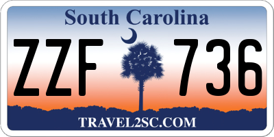 SC license plate ZZF736