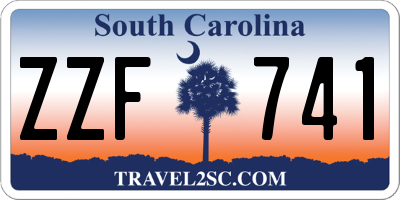 SC license plate ZZF741