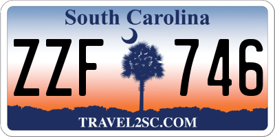 SC license plate ZZF746