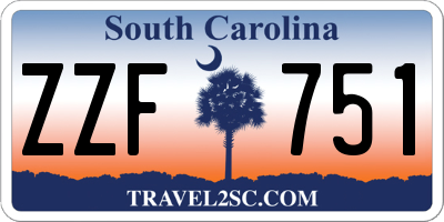 SC license plate ZZF751