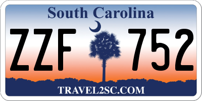 SC license plate ZZF752