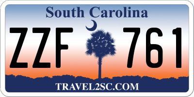 SC license plate ZZF761