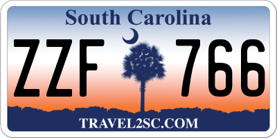 SC license plate ZZF766