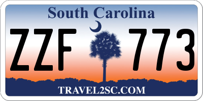 SC license plate ZZF773