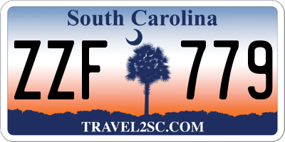 SC license plate ZZF779