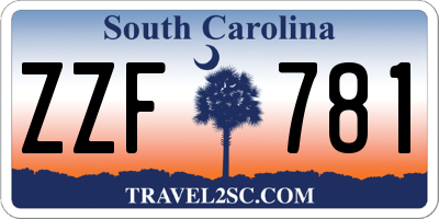 SC license plate ZZF781