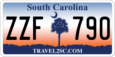 SC license plate ZZF790