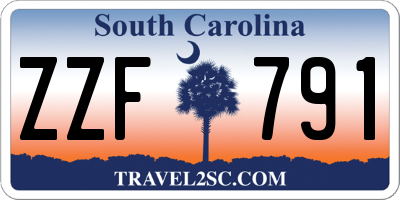 SC license plate ZZF791