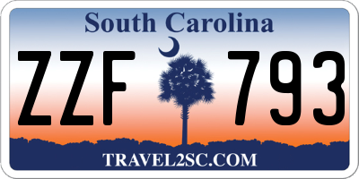 SC license plate ZZF793