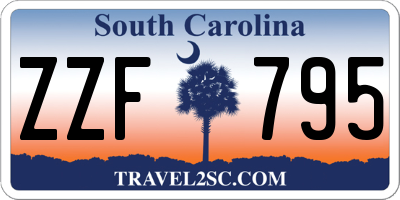 SC license plate ZZF795