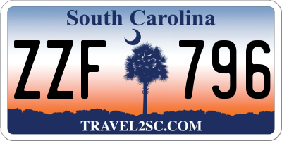 SC license plate ZZF796