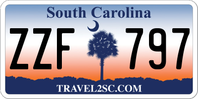 SC license plate ZZF797