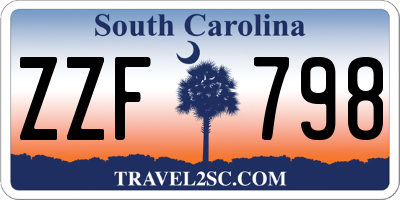 SC license plate ZZF798