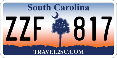 SC license plate ZZF817