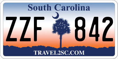 SC license plate ZZF842