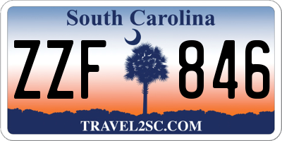 SC license plate ZZF846