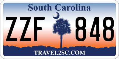 SC license plate ZZF848