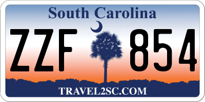 SC license plate ZZF854