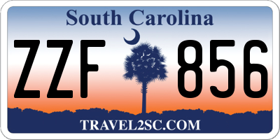 SC license plate ZZF856