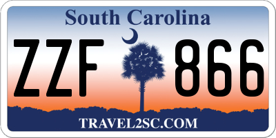 SC license plate ZZF866