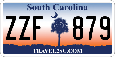 SC license plate ZZF879