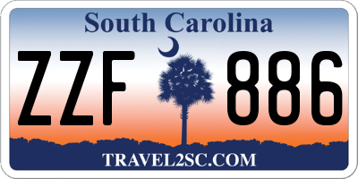 SC license plate ZZF886