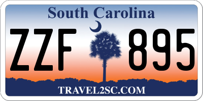 SC license plate ZZF895