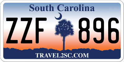 SC license plate ZZF896