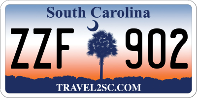 SC license plate ZZF902