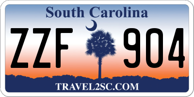 SC license plate ZZF904