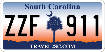 SC license plate ZZF911