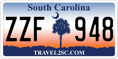 SC license plate ZZF948