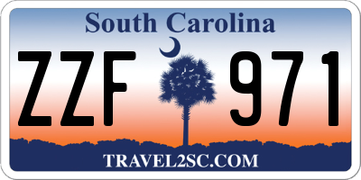 SC license plate ZZF971