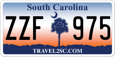 SC license plate ZZF975