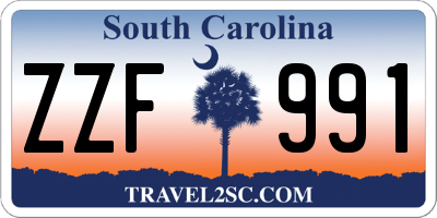 SC license plate ZZF991