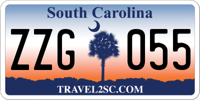 SC license plate ZZG055
