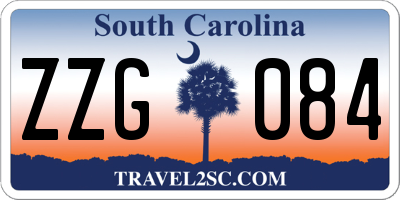 SC license plate ZZG084