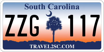 SC license plate ZZG117