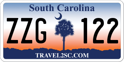 SC license plate ZZG122