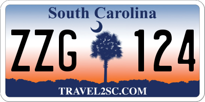 SC license plate ZZG124