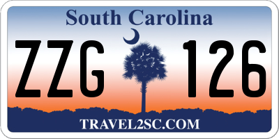 SC license plate ZZG126