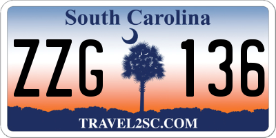 SC license plate ZZG136