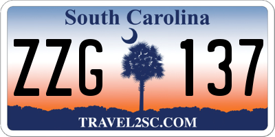 SC license plate ZZG137